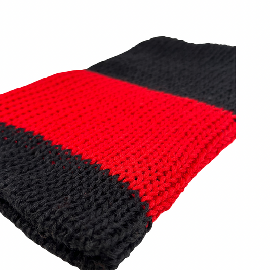 Not your average beanie ~ Black & Red