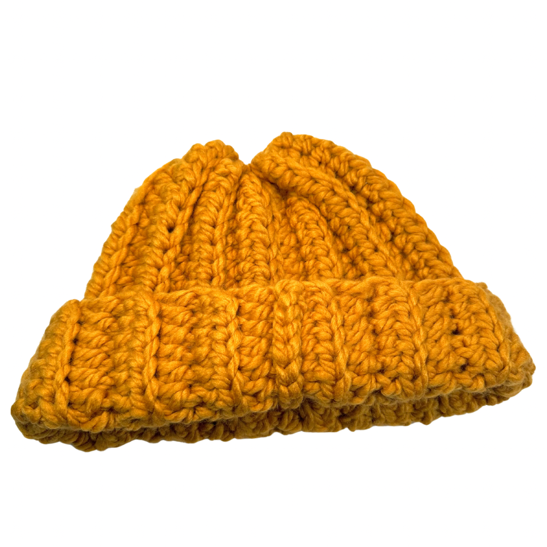 Mustard chunky beanie