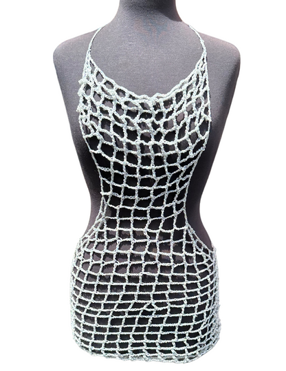 Mary Jane silver sparkle cover up