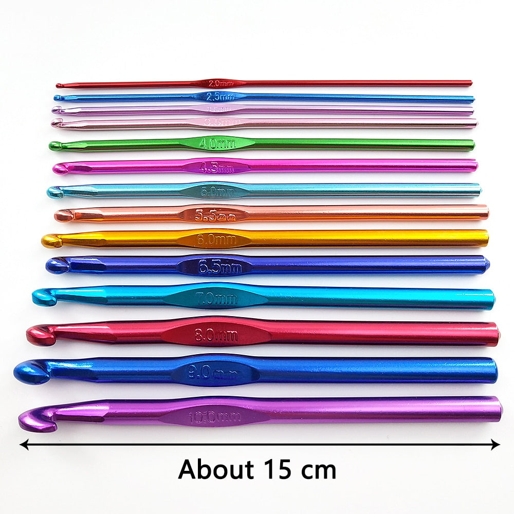 Single Piece Crochet Hooks 2.5-10mm