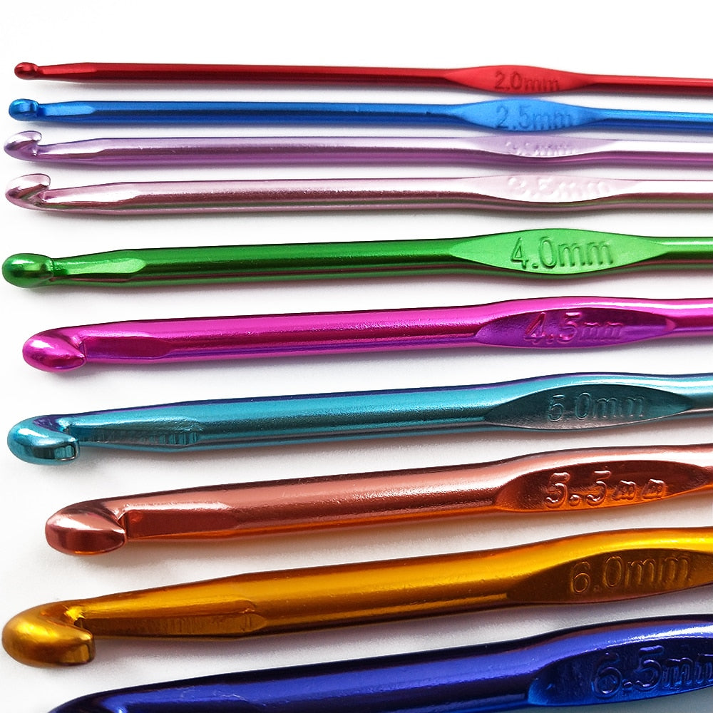 Single Piece Crochet Hooks 2.5-10mm