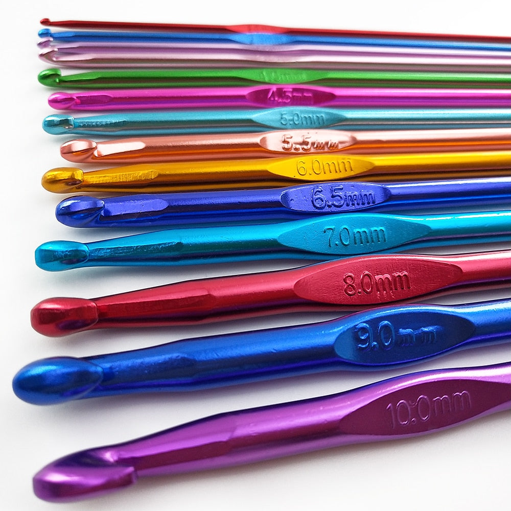 Single Piece Crochet Hooks 2.5-10mm