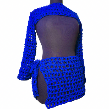 Royal blue swimsuit cover up