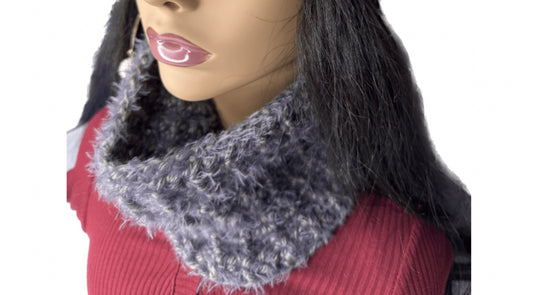 Gray Lilac soft neck warmer