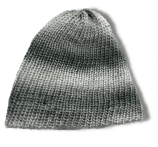 Winter ombré fitted beanie