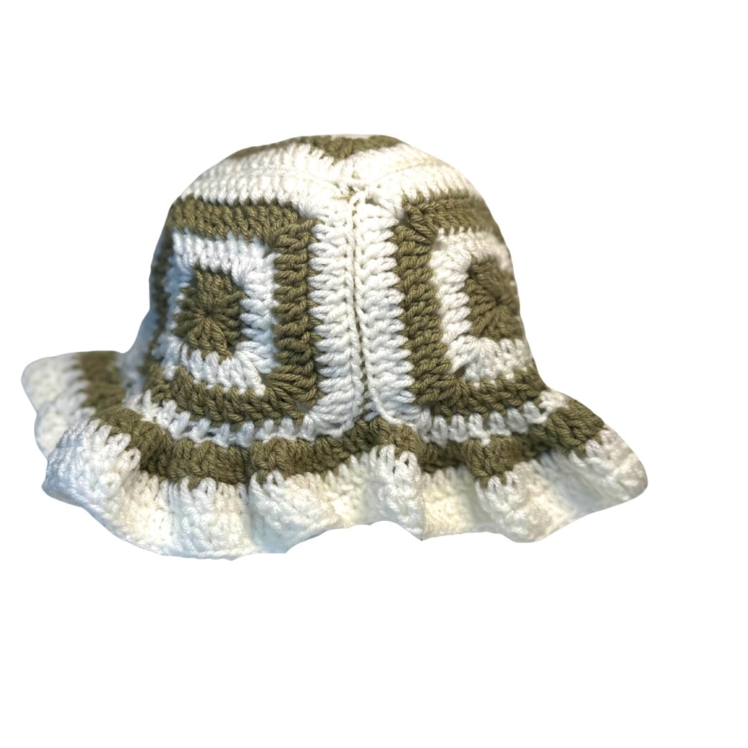 Granny square bucket hats