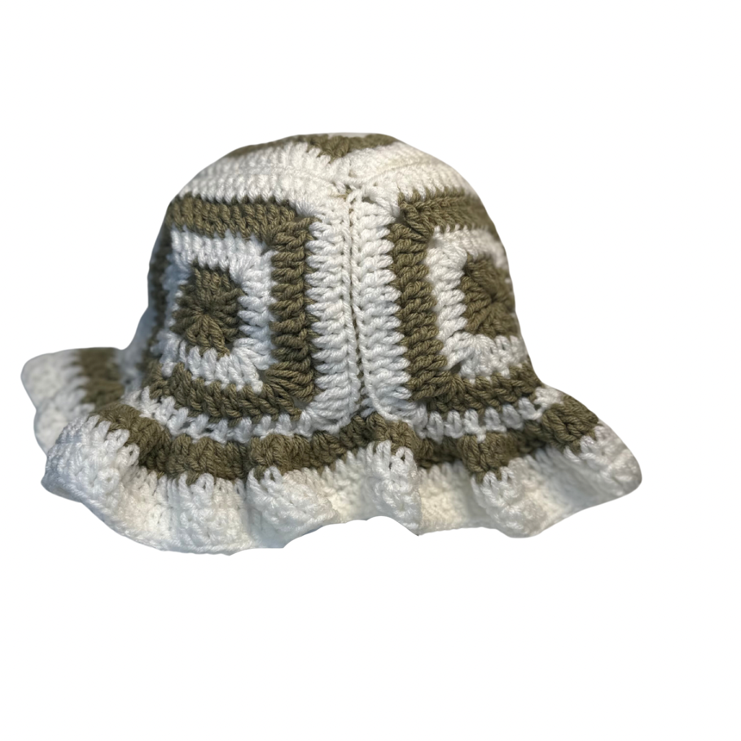 Granny square bucket hats