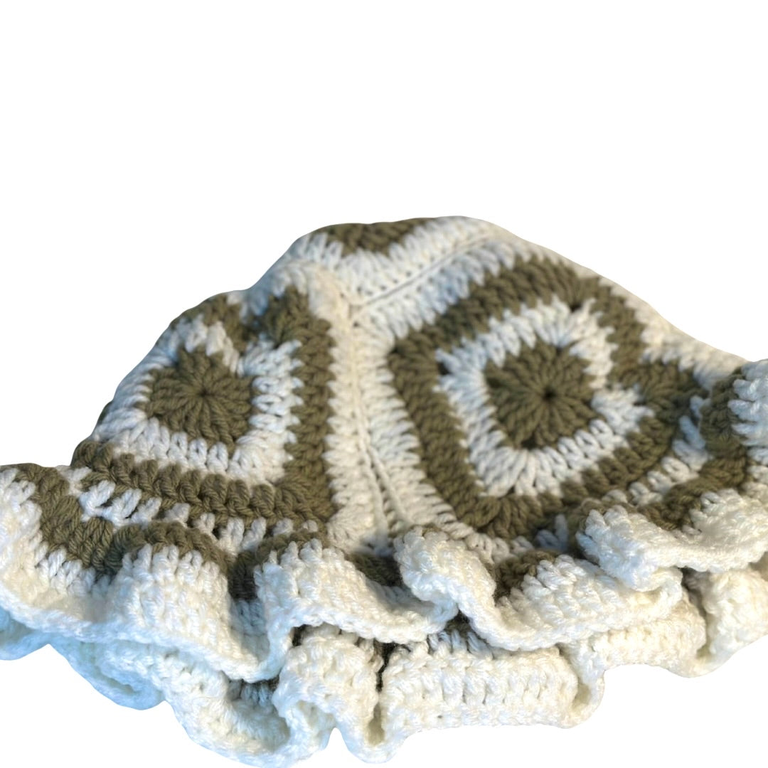 Granny square bucket hats