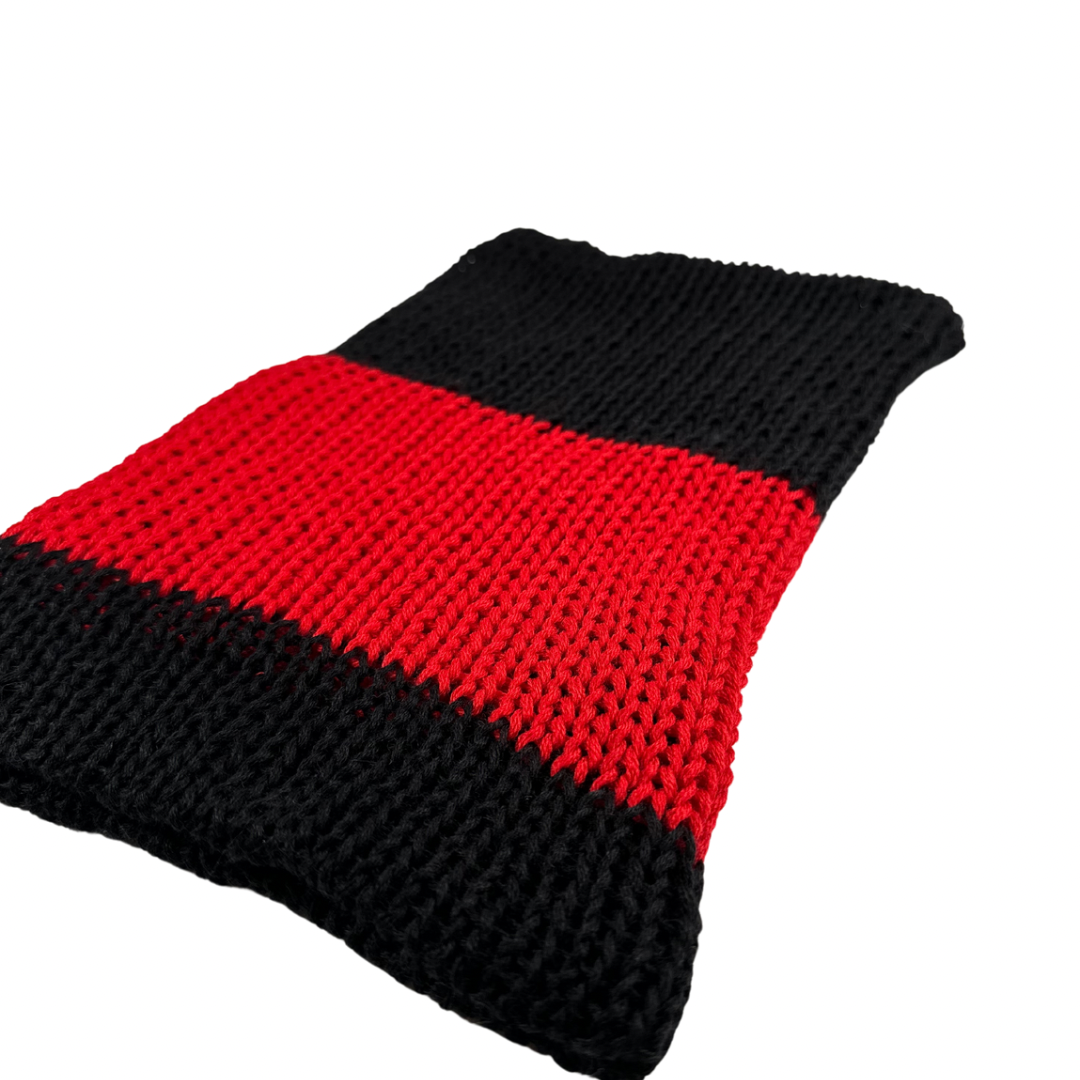 Not your average beanie ~ Black & Red