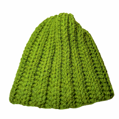 Chunky green beanie