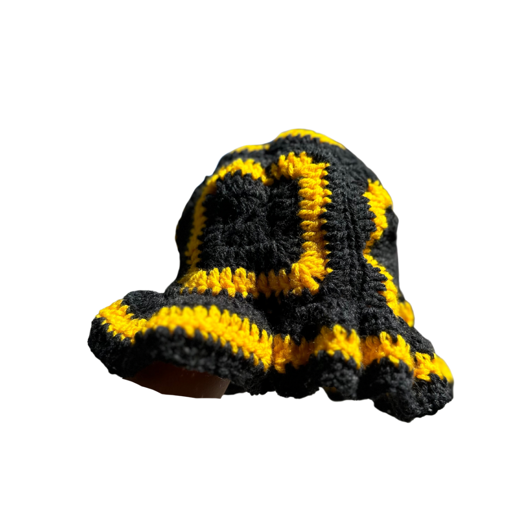 Granny square bucket hats
