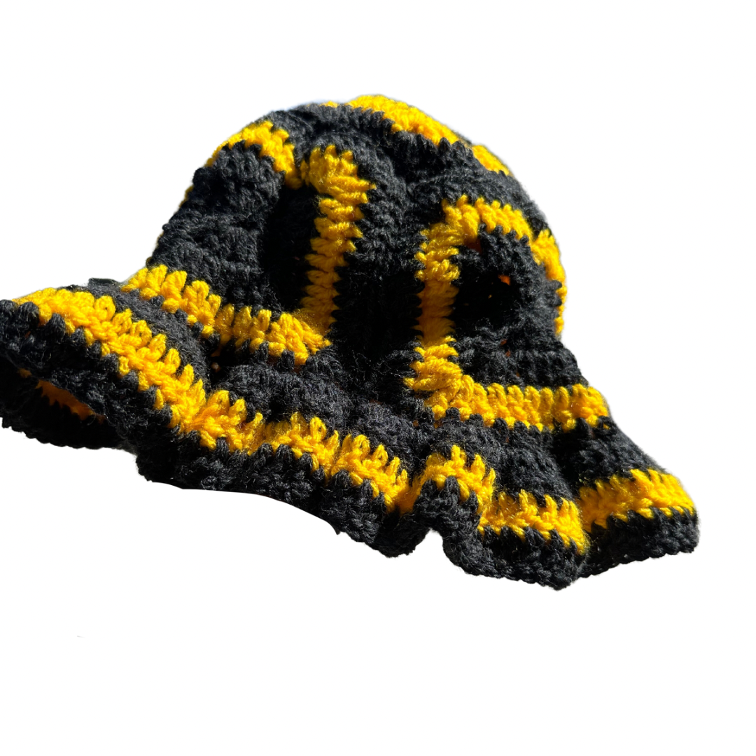Granny square bucket hats