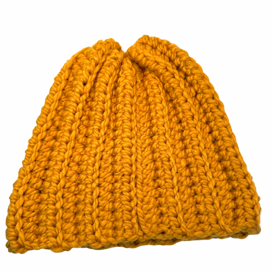 Mustard chunky beanie