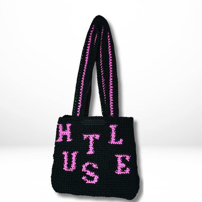 HUSTLE crochet tote bag pattern