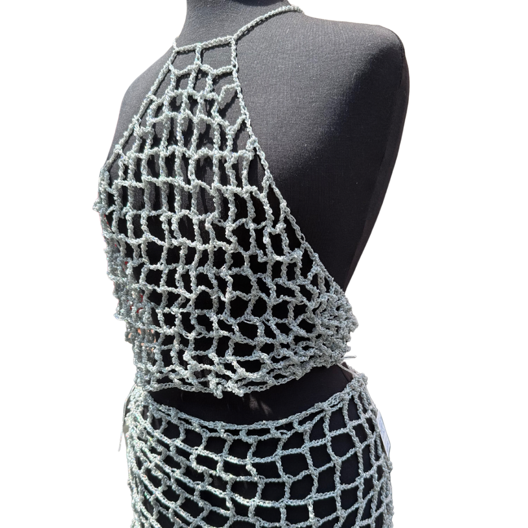 The Halter Top and Skirt cover up