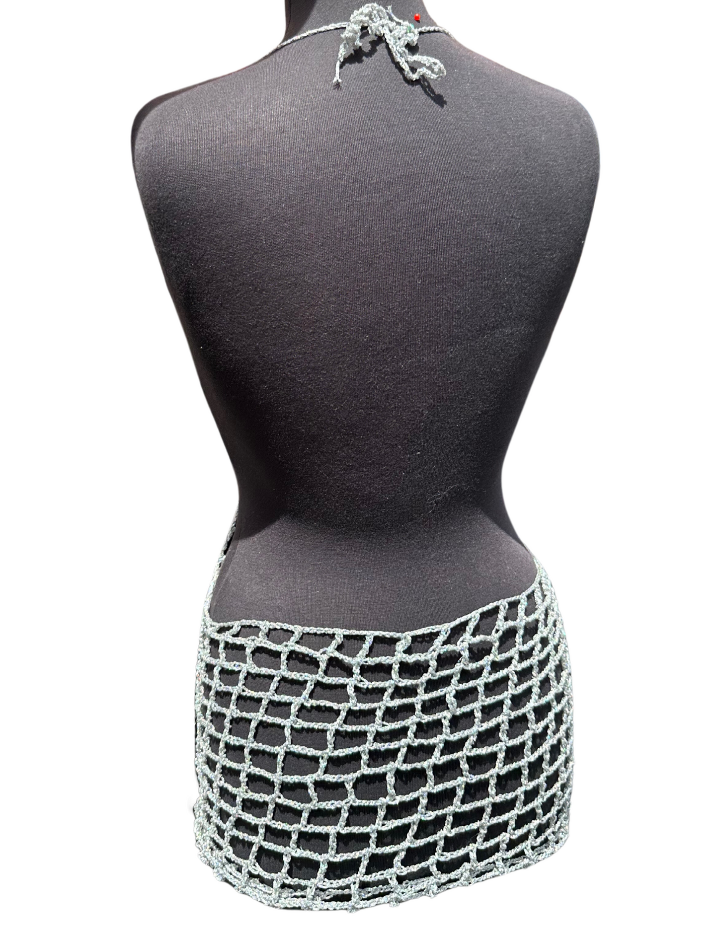 Mary Jane silver sparkle cover up
