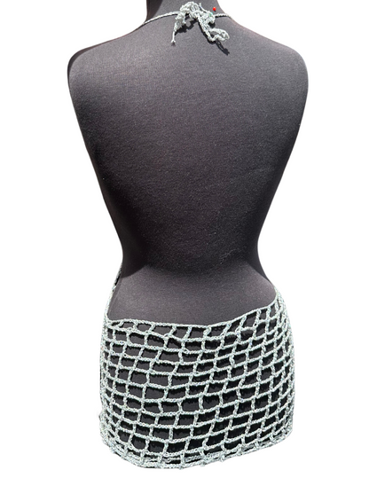 Mary Jane silver sparkle cover up