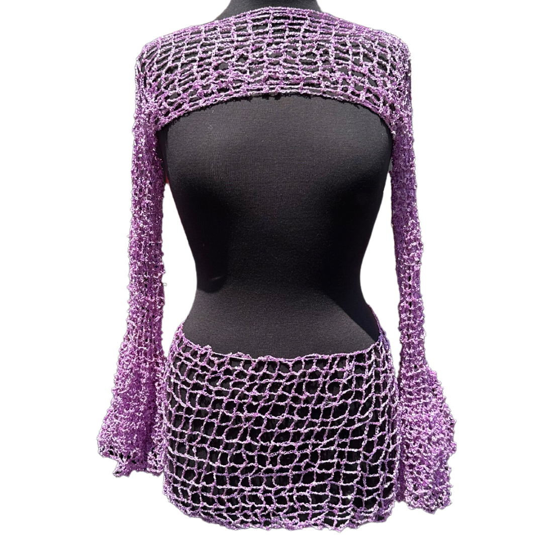 That Girl Purple Sequin Cover up