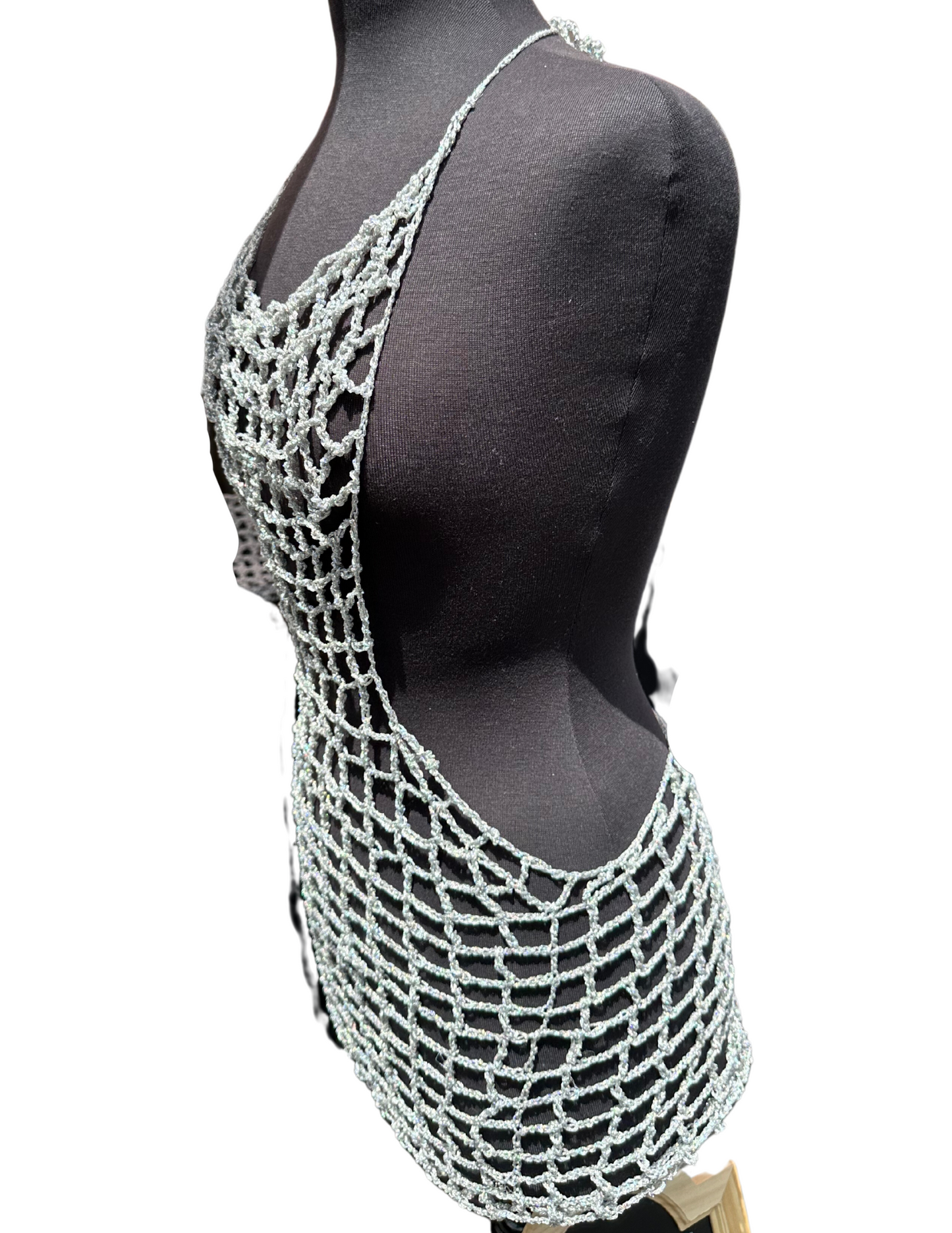 Mary Jane silver sparkle cover up