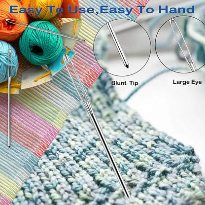 26pcs Sewing Kit For Knitting and Crochet & Stitch Markers Tools