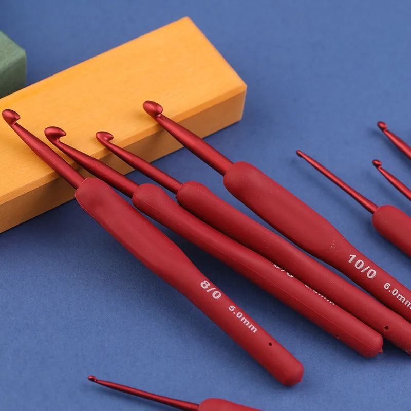 Ergonomic crochet hooks, high-quality crochet set, smooth hook glide, beginner-friendly crochet tools, durable crafting hooks, crochet kit essentials, premium crochet handle, pain-free crocheting, crochet hooks for arthritic hands, versatile hook sizes, best crochet hooks for yarn, professional crochet set, crochet tools for projects, top-rated crochet collection, essential hooks for crafting, crochet gift set.