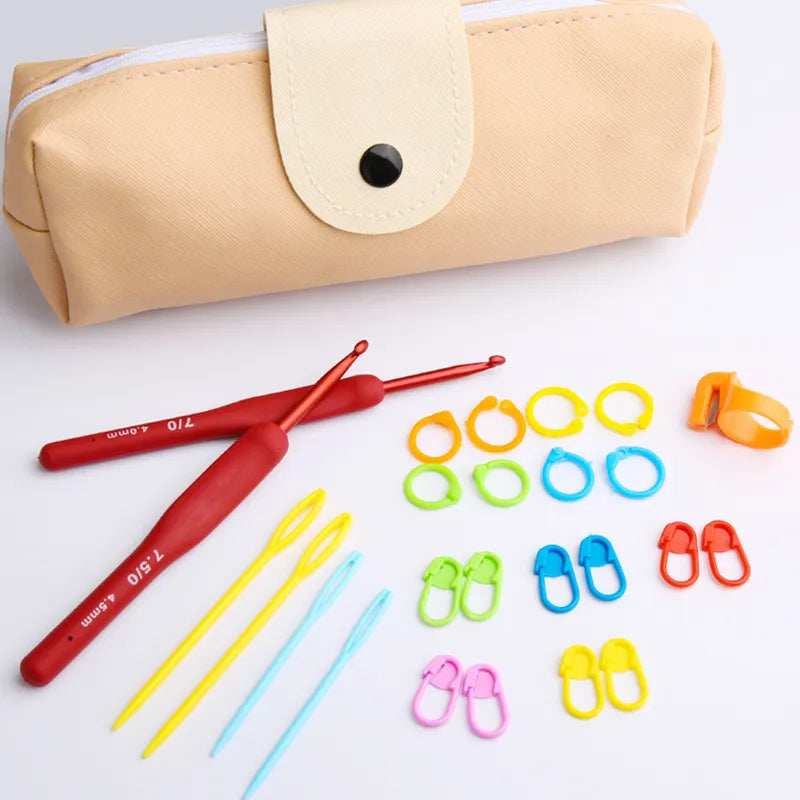 Ergonomic crochet hooks, high-quality crochet set, smooth hook glide, beginner-friendly crochet tools, durable crafting hooks, crochet kit essentials, premium crochet handle, pain-free crocheting, crochet hooks for arthritic hands, versatile hook sizes, best crochet hooks for yarn, professional crochet set, crochet tools for projects, top-rated crochet collection, essential hooks for crafting, crochet gift set.