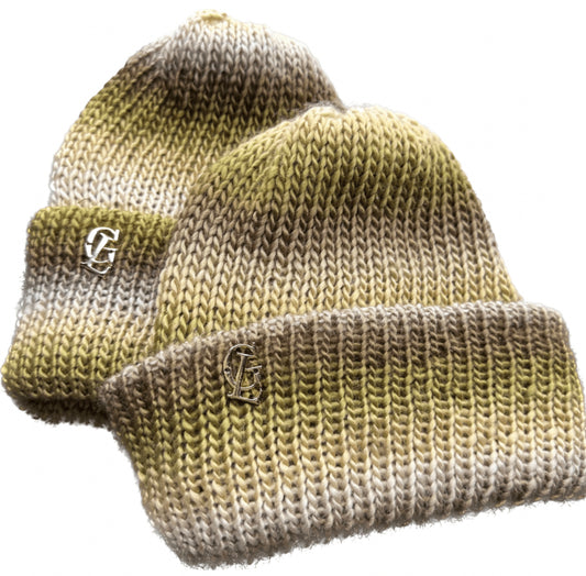 Mommy and me double layered beanie kid set