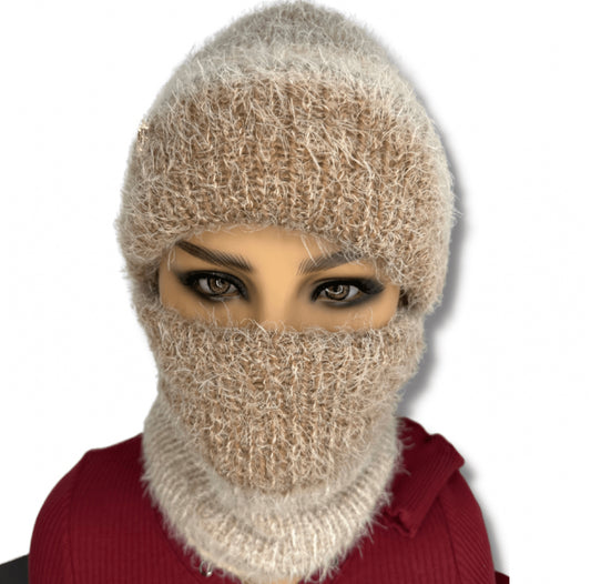 Super soft and cozy double layered neck warmer set