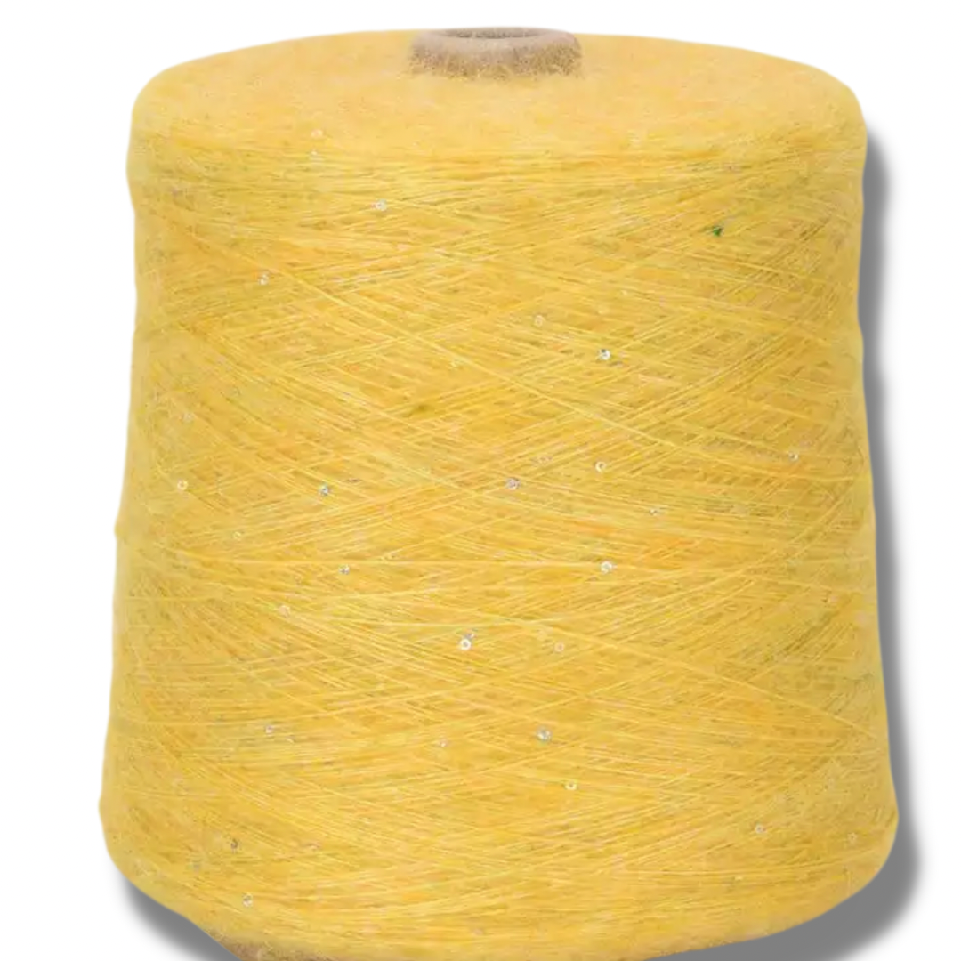 Best mohair yarn, soft texture, mohair fibers, luxurious yarn for knitting, high-quality crochet material, crafting essential, natural sheen, premium quality mohair, spun threads, top-rated knitting yarn, warm hue, cozy feel for winter projects, artisanal craft supply, fluffy consistency, buy mohair yarn online, durable yarn for wearables, sought-after yarn brand, best yarn for the summer, best yarn for winter, sunflower yellow sequin yarn