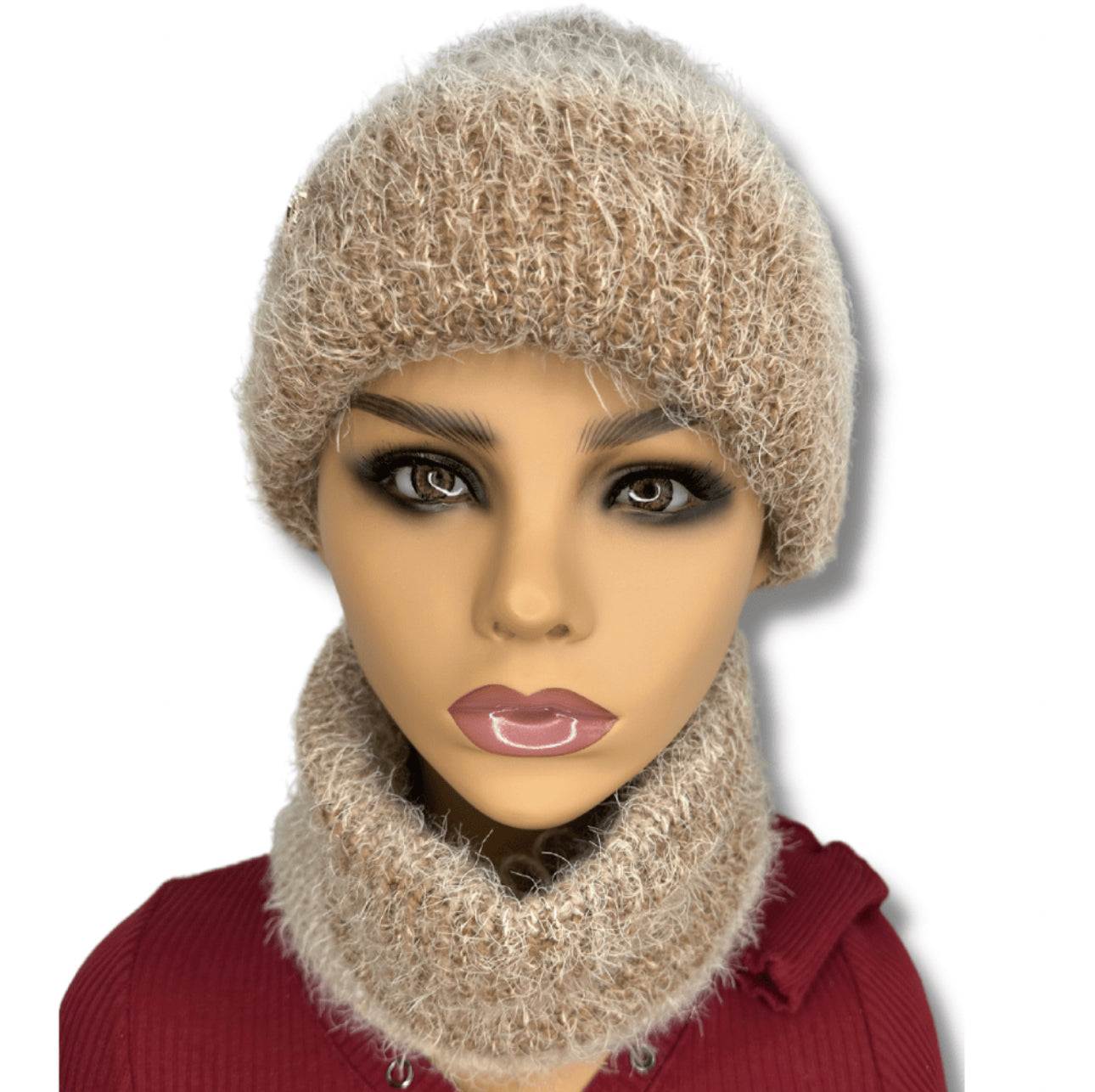 Super soft and cozy double layered neck warmer set