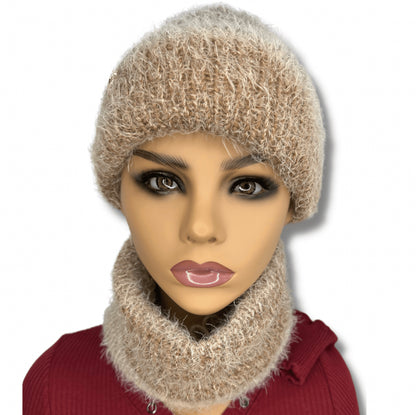 Super soft and cozy double layered neck warmer set